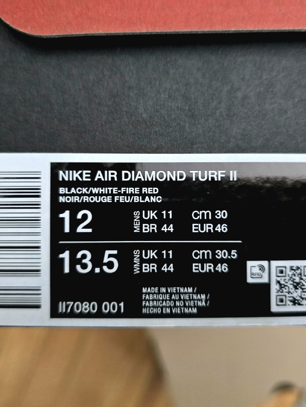 Nike Air Diamond Turf 2 49ers II7080-001 Unisex Basketball Sneakers - Picture 10 of 10